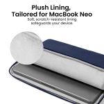 Husa Tomtoc Light A18 compatibila cu Macbook Neo 13 inch 2026, Navy Blue 7 - lerato.ro