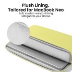 Husa Tomtoc Light A18 compatibila cu Macbook Neo 13 inch 2026, Citrus 6 - lerato.ro