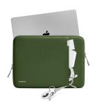 Husa Tomtoc Defender compatibila cu laptop MacBook Pro / Air 13 inch, Waterproof, Verde 3 - lerato.ro