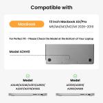 Husa Tomtoc Defender compatibila cu laptop MacBook Pro / Air 13 inch, Waterproof, Verde 13 - lerato.ro