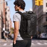 Rucsac pentru calatorii Tomtoc Navigator T66 Liteway compatibil cu laptopuri de pana la 17.3 inch, 52 × 33 × 23 cm, Capacitate 40L, Waterproof, Negru 12 - lerato.ro