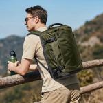 Rucsac pentru calatorii Tomtoc Navigator T66 Liteway compatibil cu laptopuri de pana la 17.3 inch, 52 × 33 × 23 cm, Capacitate 40L, Waterproof, Verde 13 - lerato.ro