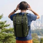 Rucsac pentru calatorii Tomtoc VintPack TA1 Liteway compatibil cu laptopuri de pana la 16 inch, 	45 × 30 × 15 cm, Capacitate 22L, Verde 16 - lerato.ro