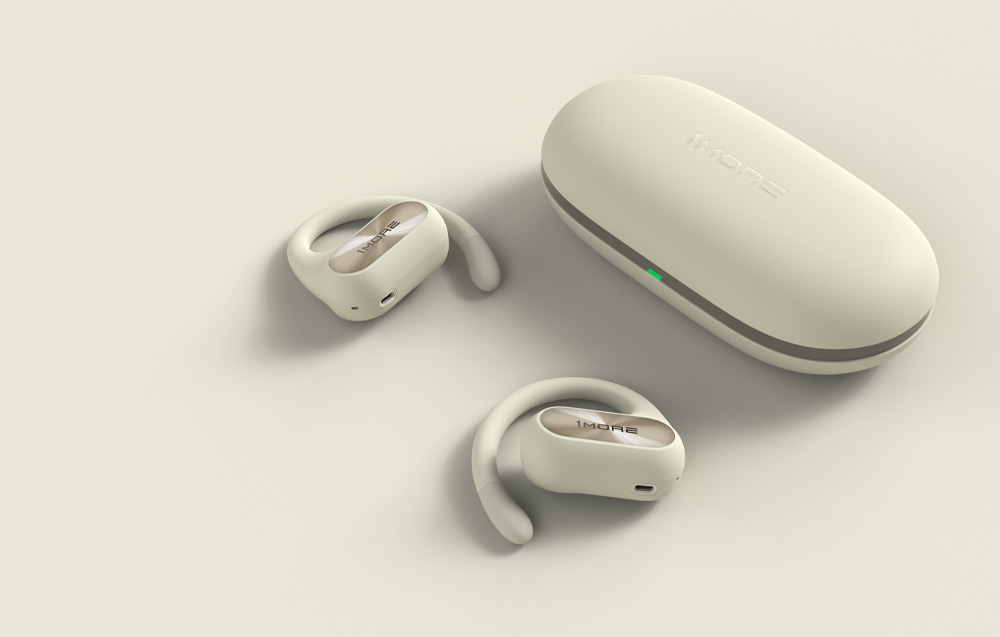 Casti wireless TWS 1MORE FIT SE OPEN, autonomie 30 h, Bluetooth 5.3, Alb 1 Lerato.ro