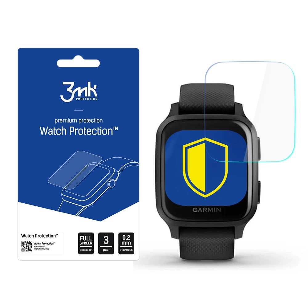 Folie protectie 3mk Watch Protection ARC Plus compatibil cu Garmin Venu SQ, Transparent