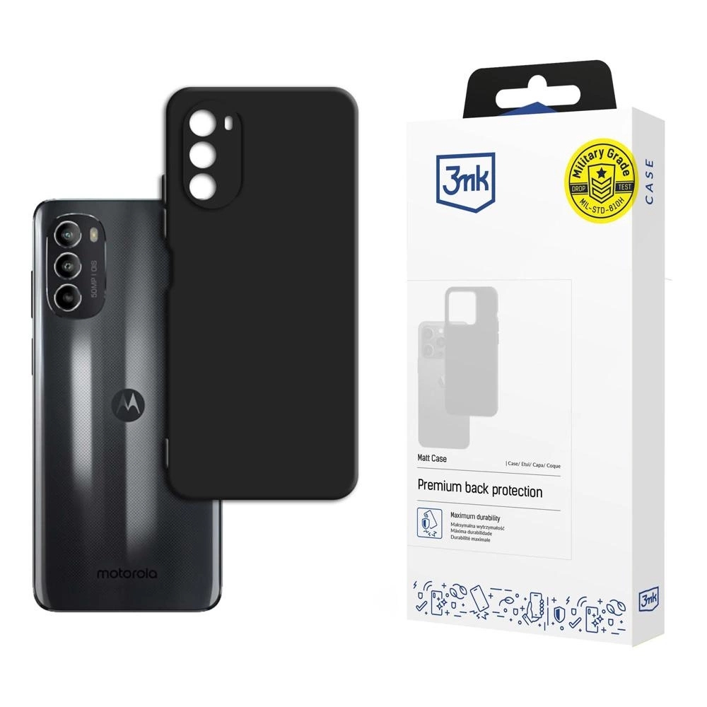 Carcasa 3mk Matt Case compatibila cu Motorola Moto G82, Negru
