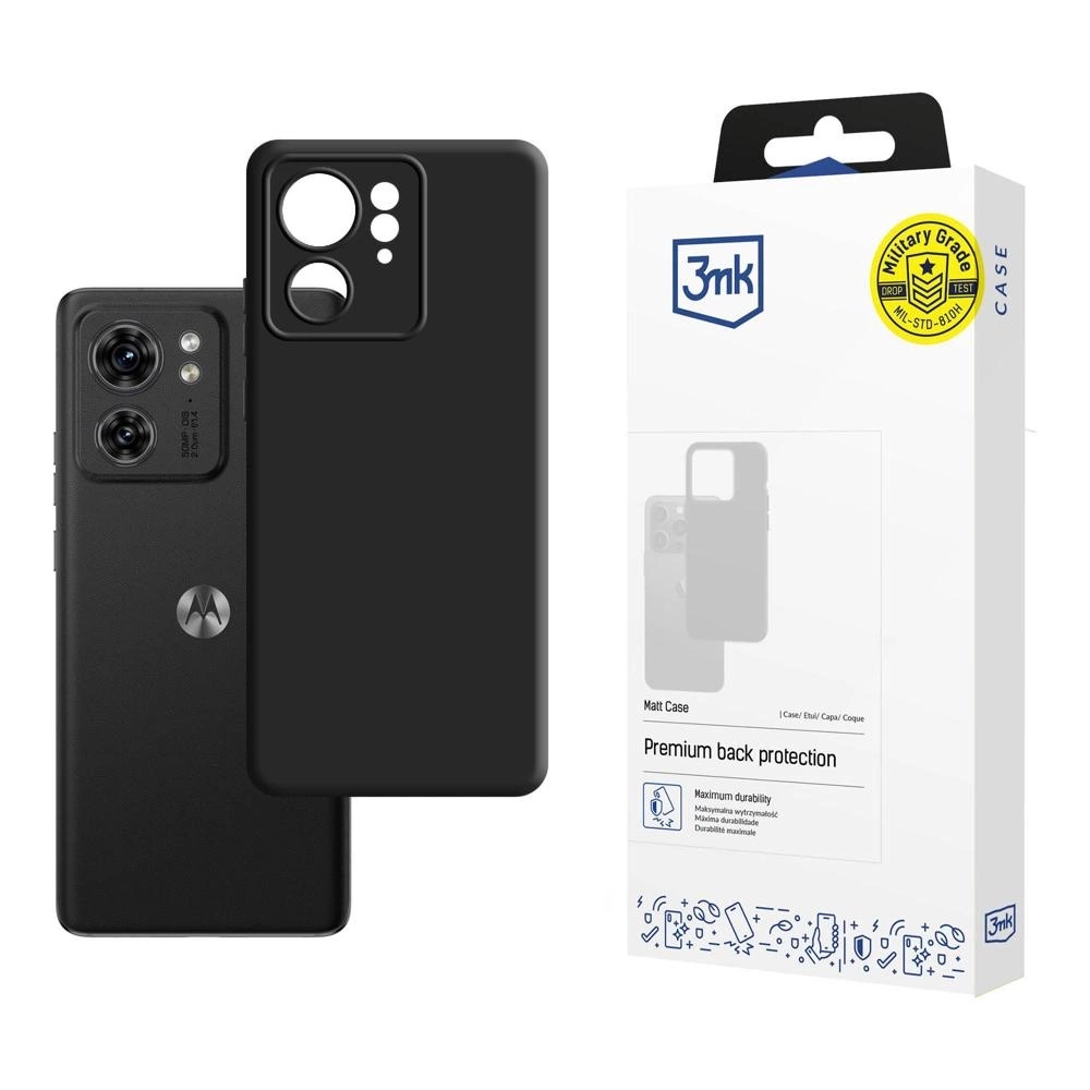 Carcasa 3mk Matt Case compatibila cu Motorola Edge 40, Negru