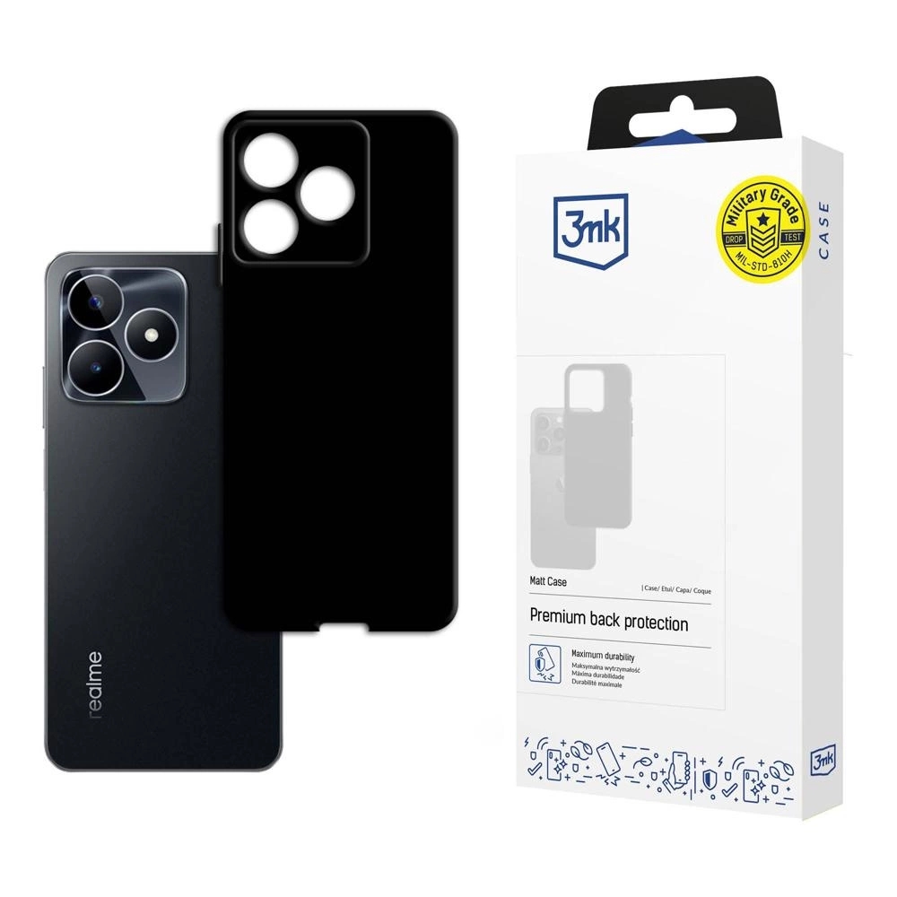 Carcasa 3mk Matt Case compatibila cu Realme C53, Negru