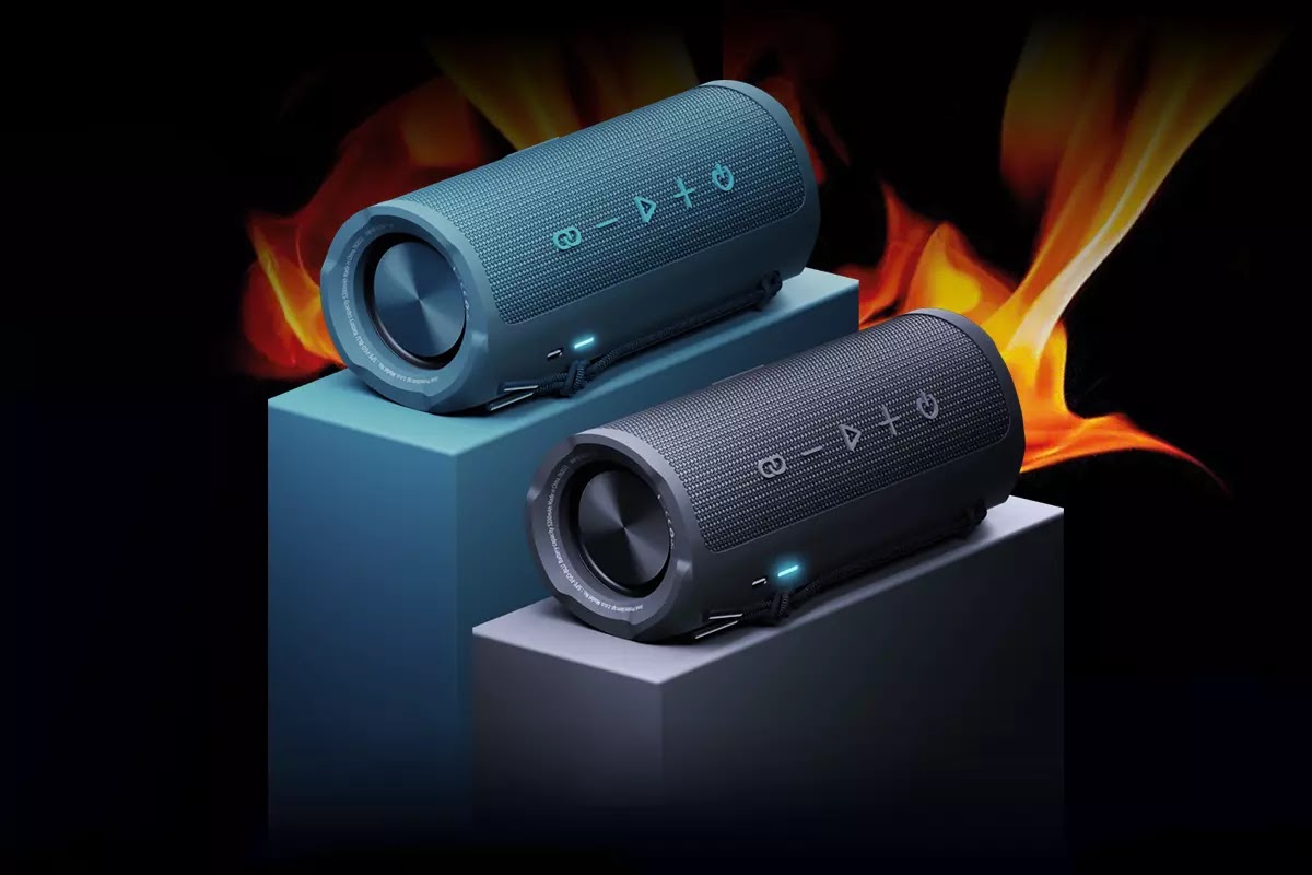 Boxa portabila wireless 3mk Fuego, 30W, Bluetooth 5.3, 5200 mAh, Incarcare USB-C, IPX7, Negru 1 Lerato.ro