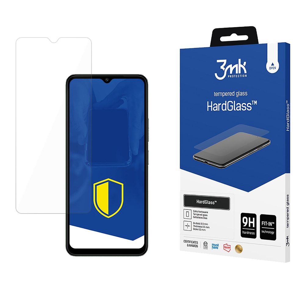 Folie sticla securizata 3mk HardGlass compatibila cu Xiaomi Redmi A3 Pro, Transparent