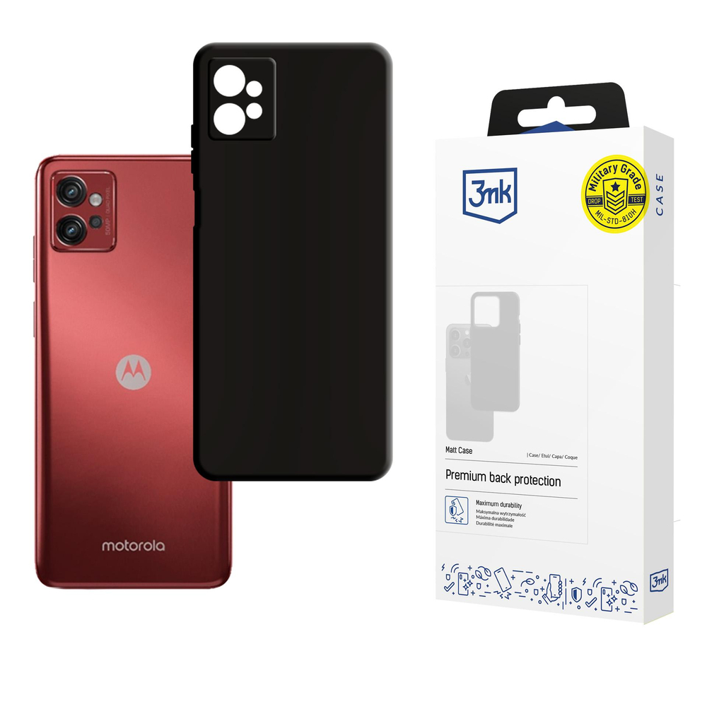 Carcasa 3mk Matt Case compatibila cu Motorola Moto G32, Negru