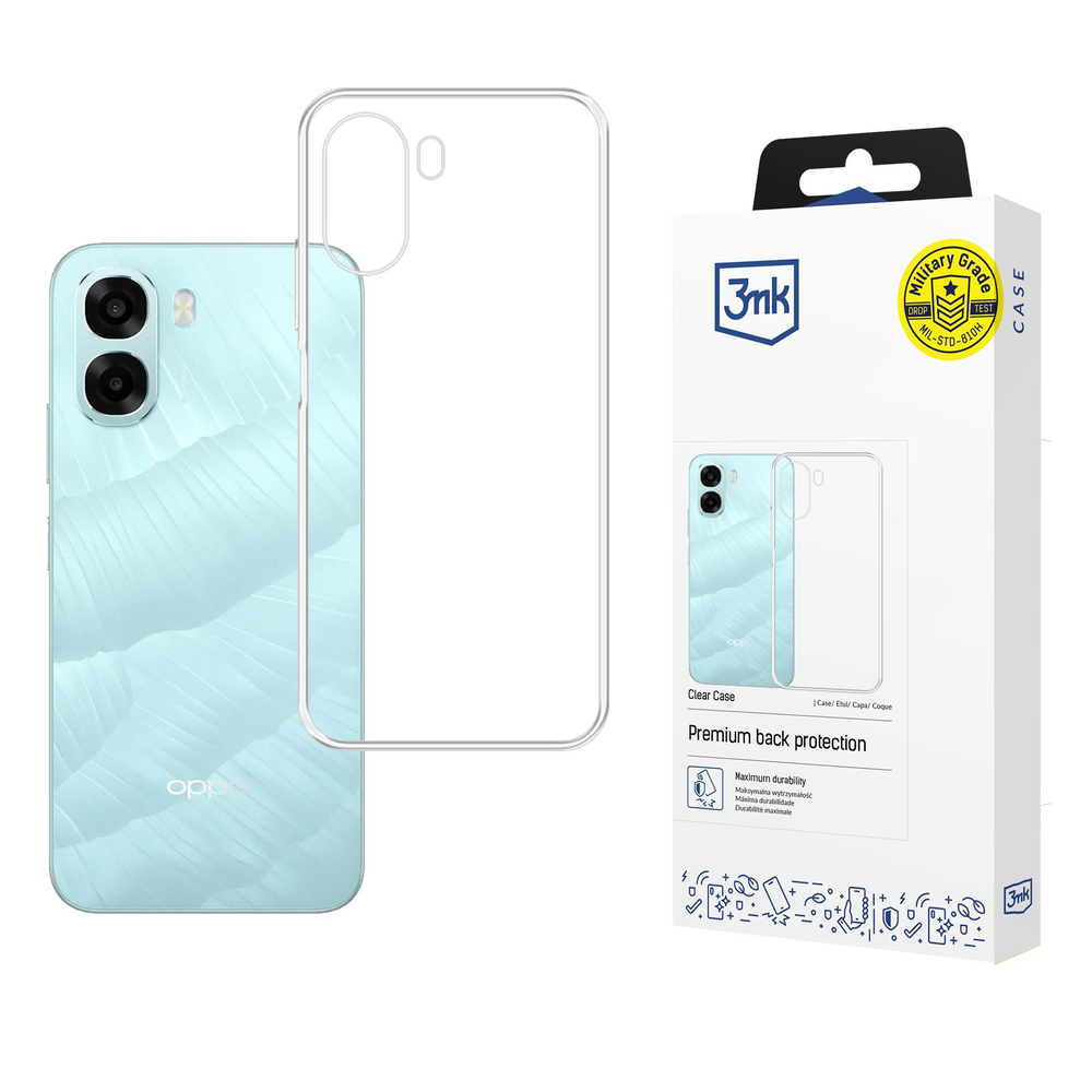 Carcasa 3mk Clear Case compatibila cu Oppo A6X 5G, Transparent