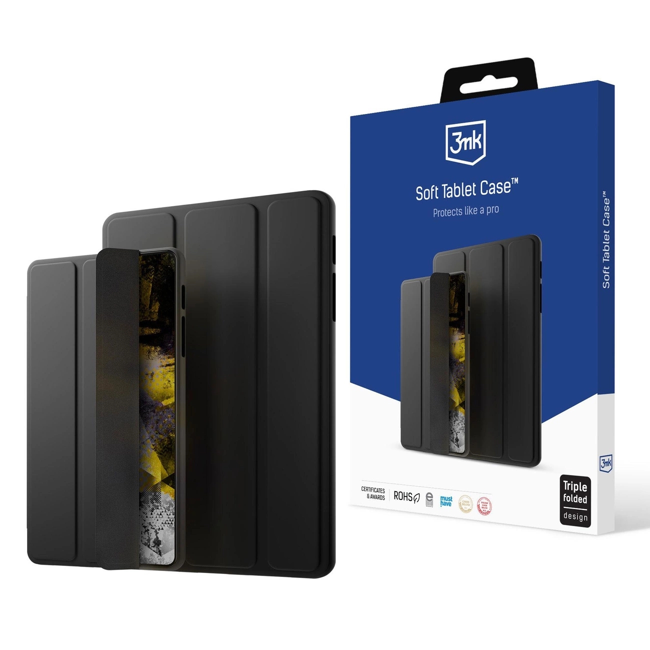Husa 3MK Soft Tablet compatibila cu iPad Pro 12.9 inch 2022 Black