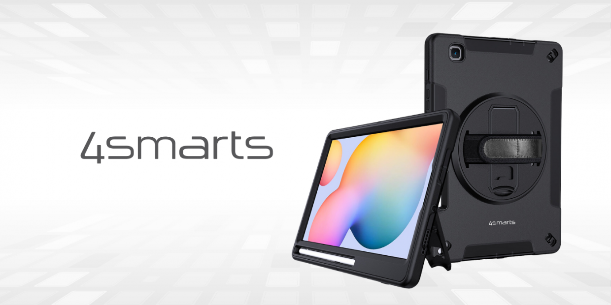 Carcasa 4smarts Rugged Case Grip compatibila cu Samsung Galaxy Tab S6 Lite 2024, 10.4 inch, Negru 1 Lerato.ro
