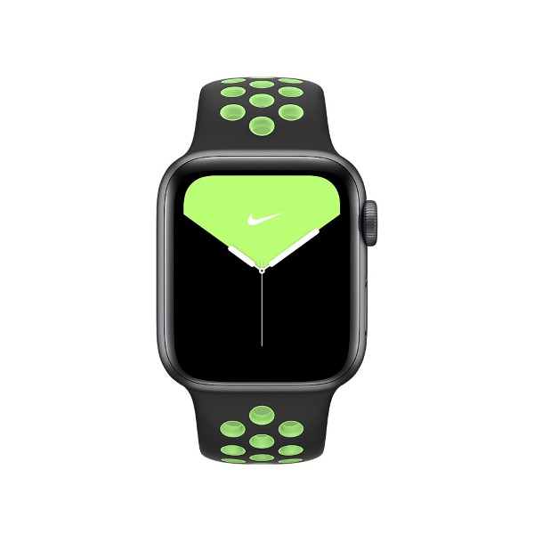 Curea din cauciuc Apple Nike Sport compatibila cu Apple Watch 38/40/41mm, Negru / Verde 1 Lerato.ro