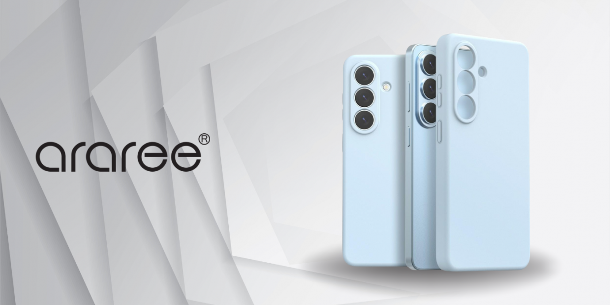 Husa Araree Typo Skin M cu MagSafe compatibila cu Samsung Galaxy S26, Light Blue 1 Lerato.ro