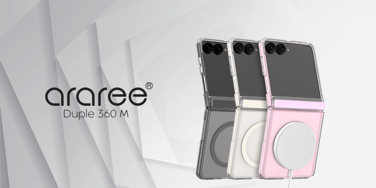 Carcasa Araree Duple 360 M cu MagSafe compatibila cu Samsung Galaxy Z Flip 8, Roz 1 Lerato.ro
