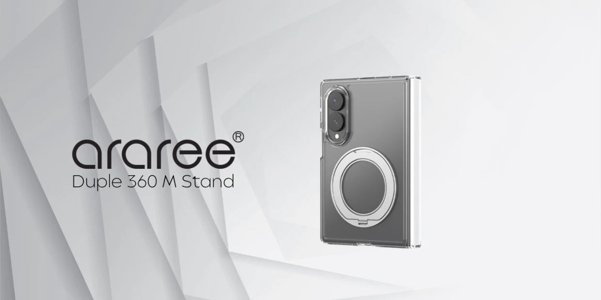 Carcasa Araree Duple 360 M cu MagSafe si Stand compatibila cu Samsung Galaxy Z Fold 8, Transparent 1 Lerato.ro