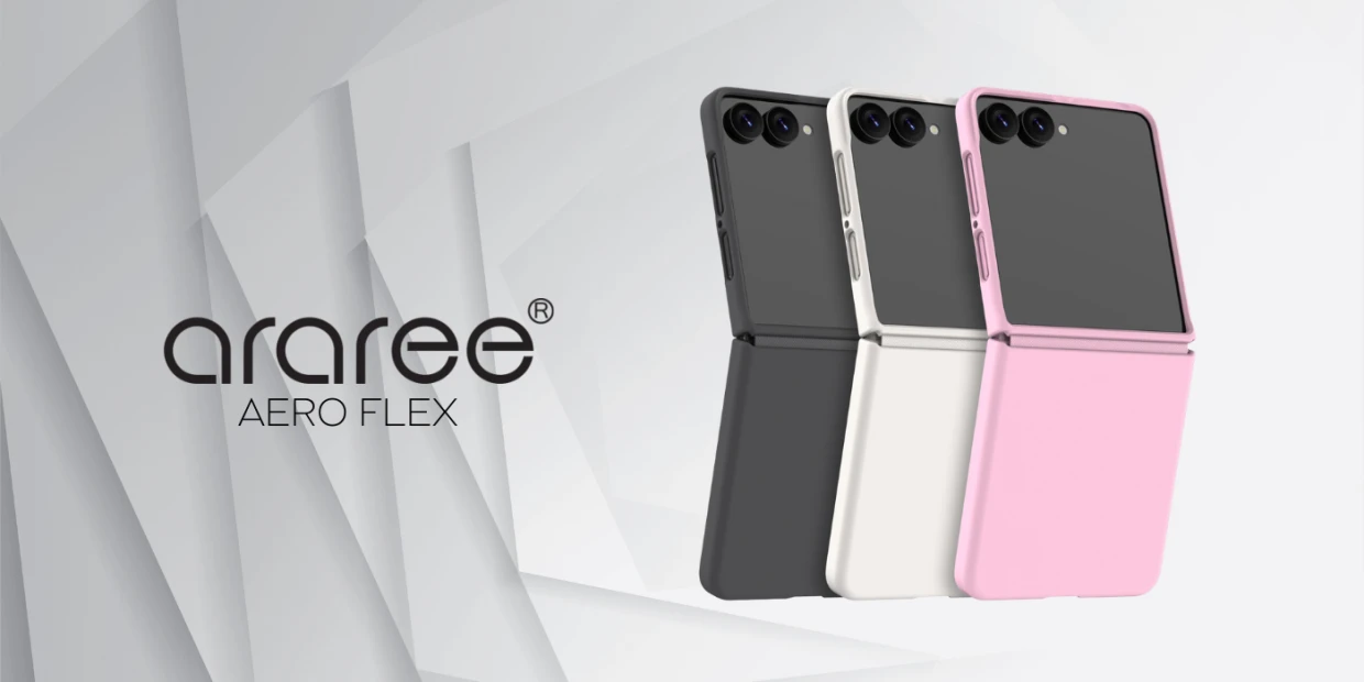 Husa Araree Aero Flex compatibila cu Samsung Galaxy Z Flip 8, Crem 1 Lerato.ro