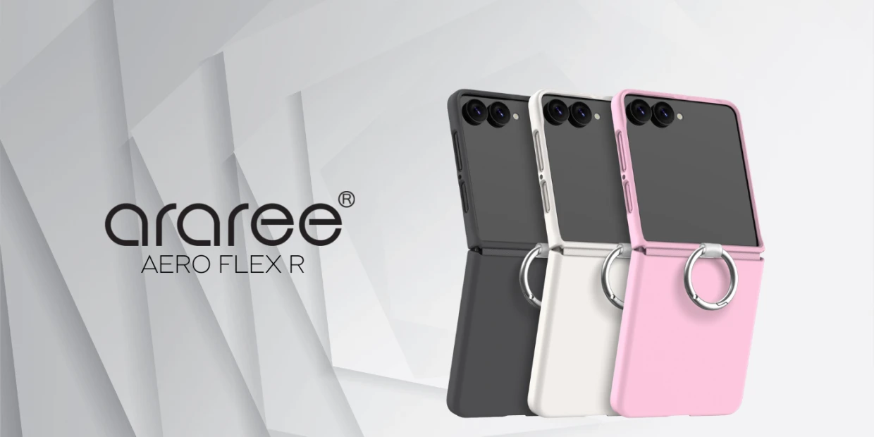 Husa Araree Aero Flex R compatibila cu Samsung Galaxy Z Flip 8, Crem 1 Lerato.ro