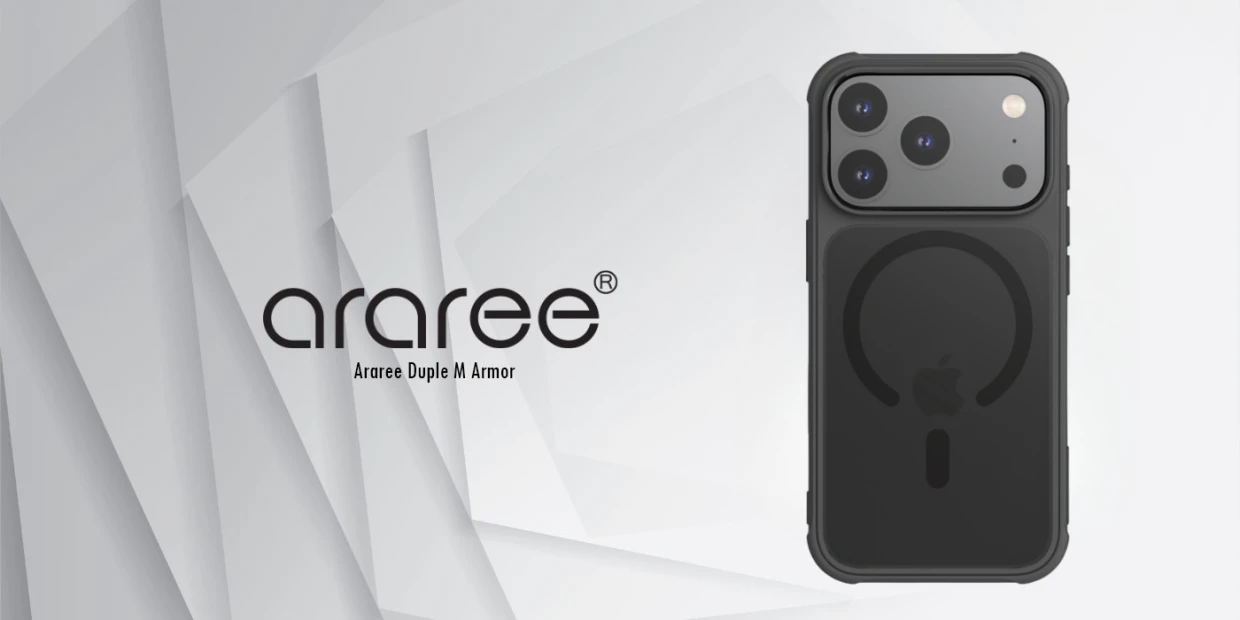 Husa Araree Duple M Armor cu MagSafe compatibila cu iPhone 18 Pro / 17 Pro, Negru 1 Lerato.ro