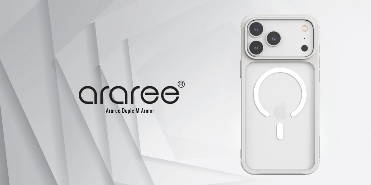 Husa Araree Duple M Armor cu MagSafe compatibila cu iPhone 18 Pro Max / 17 Pro Max, Alb 1 Lerato.ro