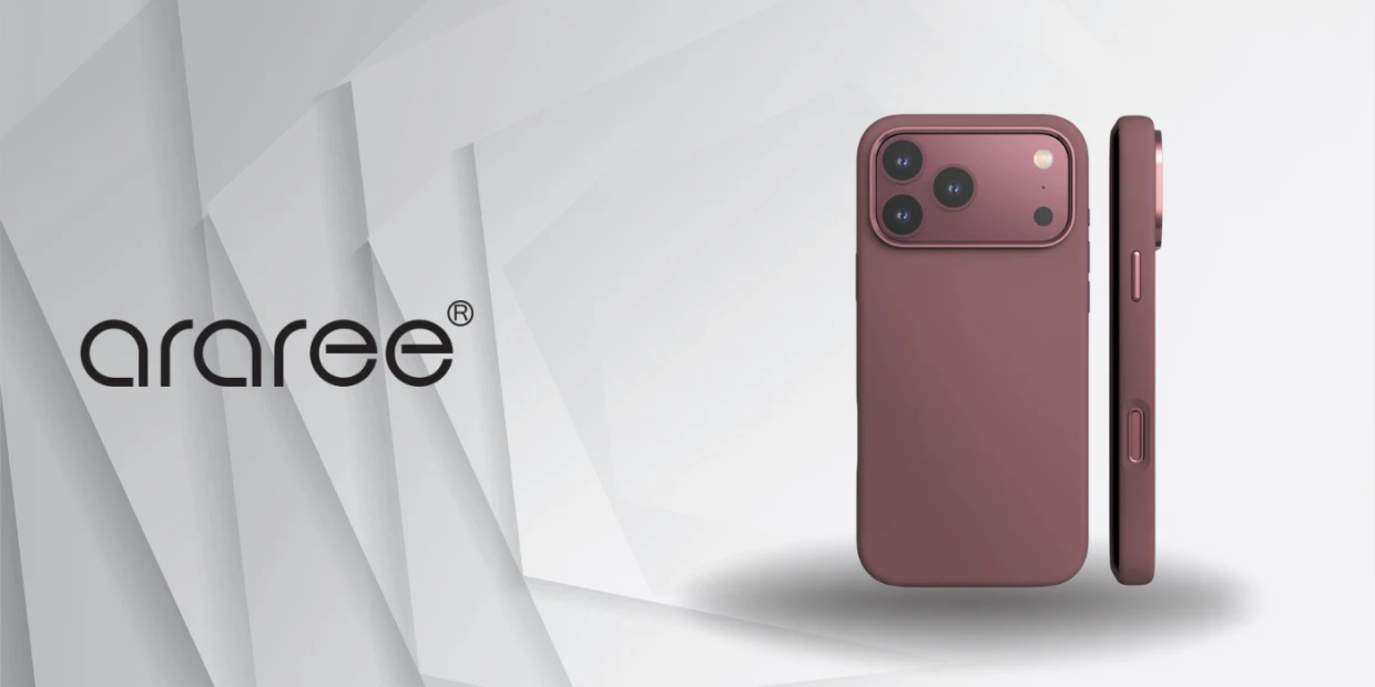 Husa Araree Duple Typo Skin cu MagSafe compatibila cu iPhone 18 Pro Max / 17 Pro Max, Burgundy 1 Lerato.ro