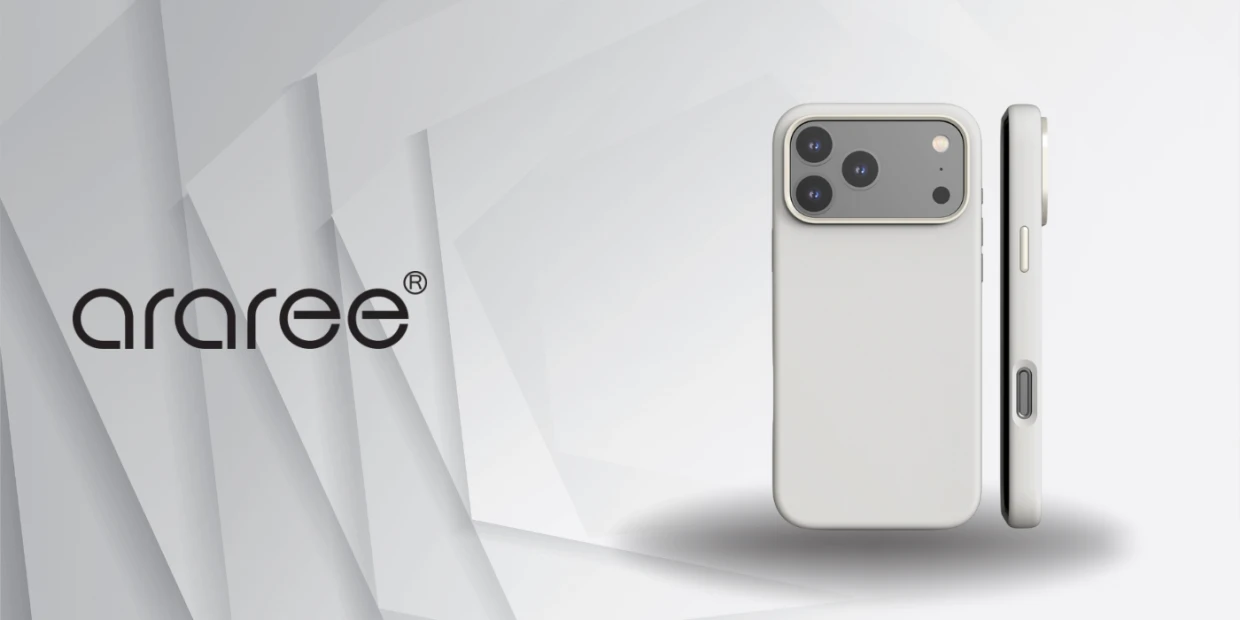 Husa Araree Duple Typo Skin cu MagSafe compatibila cu iPhone 18 Pro Max / 17 Pro Max, Alb 1 Lerato.ro