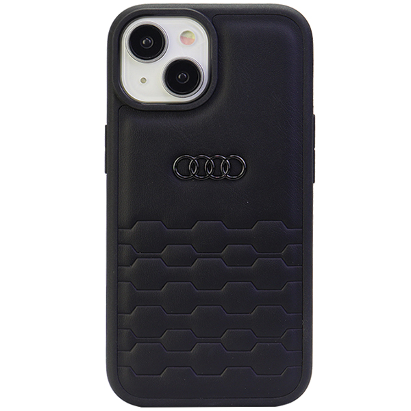 Carcasa Audi GT Synthetic Leather compatibila cu iPhone 13 / 14 / 15, Negru 1 Lerato.ro