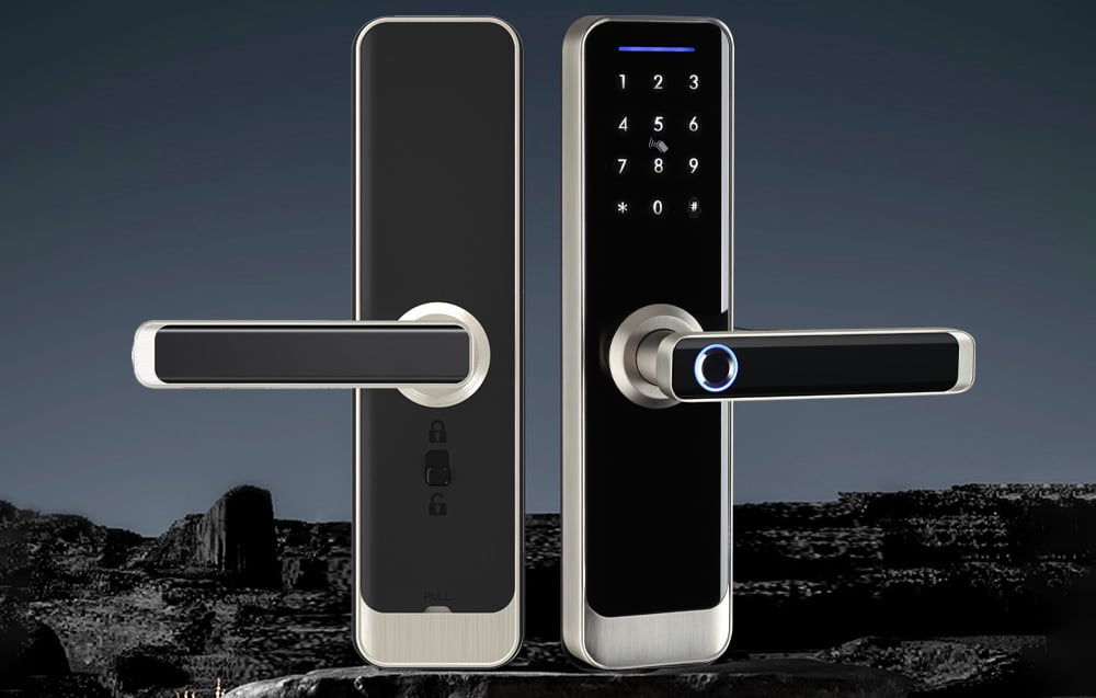 Incuietoare smart Avatto ZSDL-A270-S-ALI-5572, ZigBee, Control Tuya Smart / SmartLife, Amprenta, Digital Lock, IP55, Silver 1 Lerato.ro