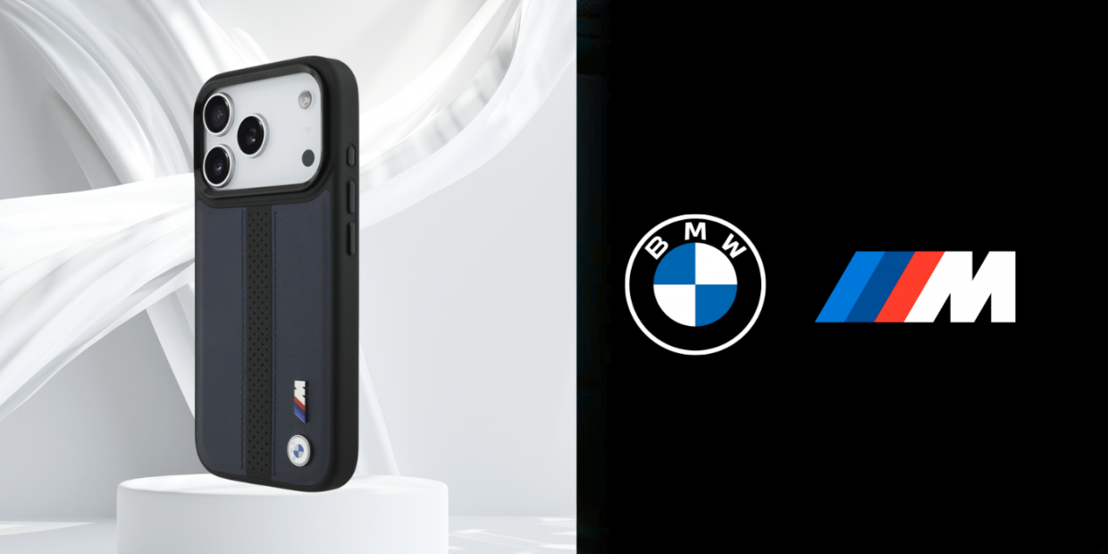 Carcasa BMW M Perforated Stripe Logo cu MagSafe compatibila cu iPhone 17 Pro, Navy Blue 1 Lerato.ro