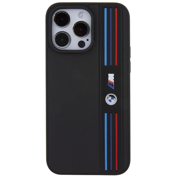 Carcasa BMW Tricolor M Collection compatibila cu iPhone 15 / 14 / 13, Negru 1 Lerato.ro