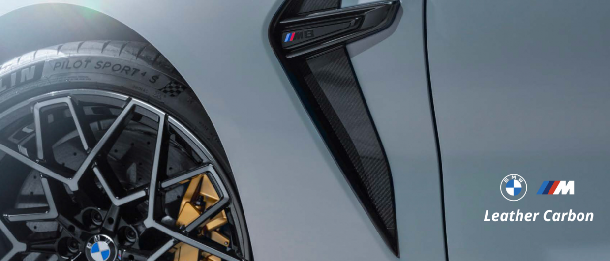 Carcasa BMW Leather Carbon compatibila cu Samsung Galaxy S23 Ultra, Negru 1 Lerato.ro