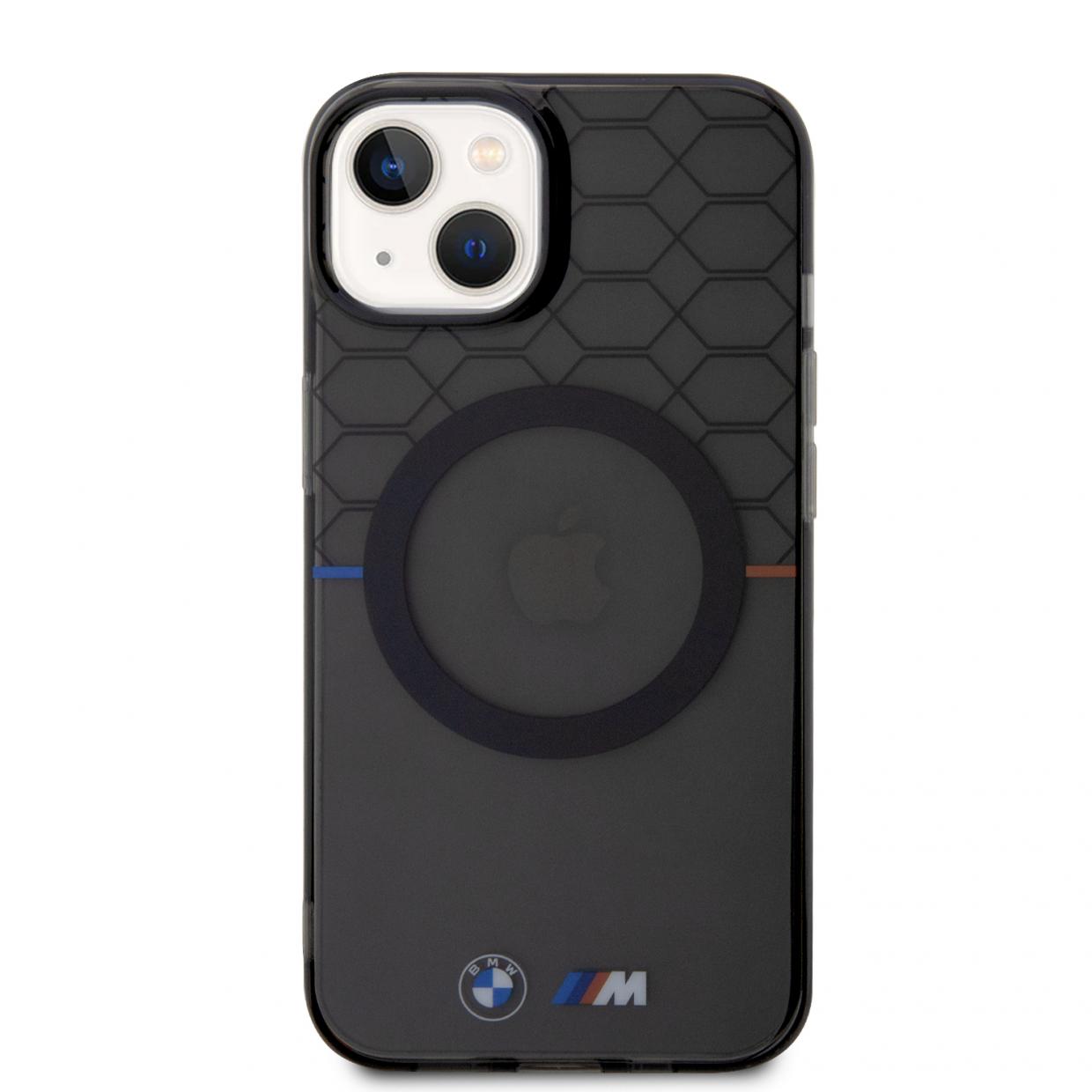 Carcasa BMW Pattern cu MagSafe compatibila cu iPhone 15 / 14 / 13, Negru 1 Lerato.ro