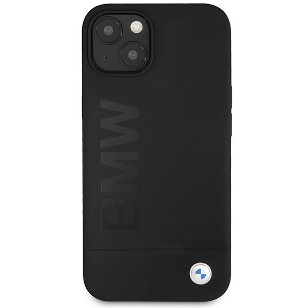 Carcasa BMW Silicone Signature Logo compatibila cu iPhone 13 / 14 / 15, Negru 1 Lerato.ro