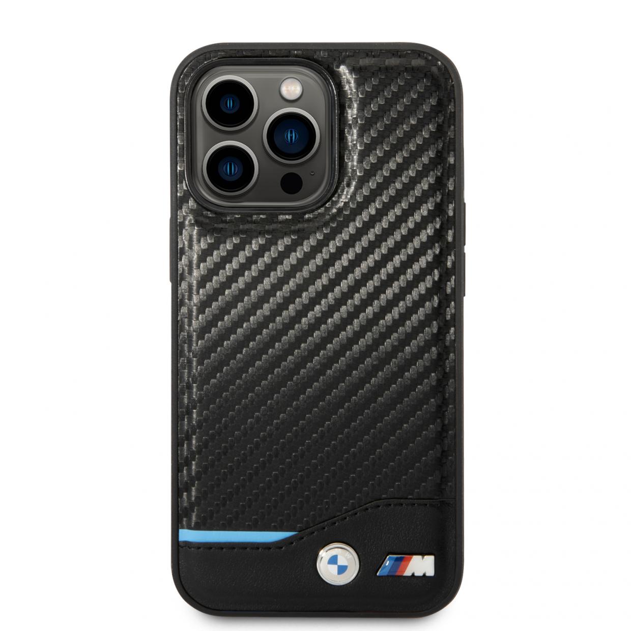 Carcasa BMW Carbon compatibila cu iPhone 14 Pro Max, Negru 1 Lerato.ro
