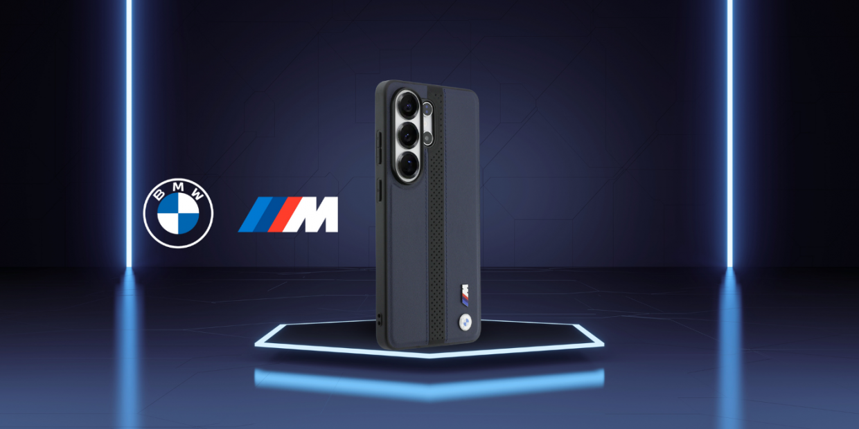 Carcasa BMW Perforated Stripe Logo cu MagSafe compatibila cu Samsung Galaxy S26 Ultra, Navy Blue 1 Lerato.ro