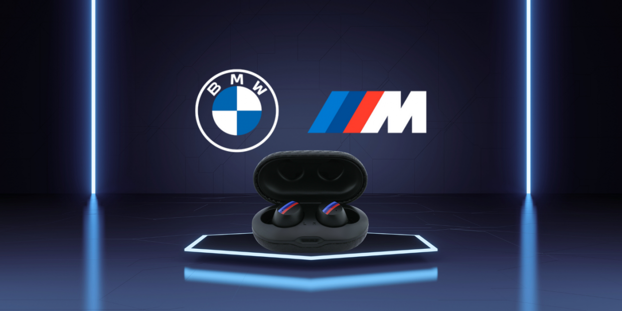 Casti wireless TWS BMW Carbon Metal Logo, ENC, Bluetooth 5.3, 380 mAh, USB-C, IPX5, Negru 1 Lerato.ro