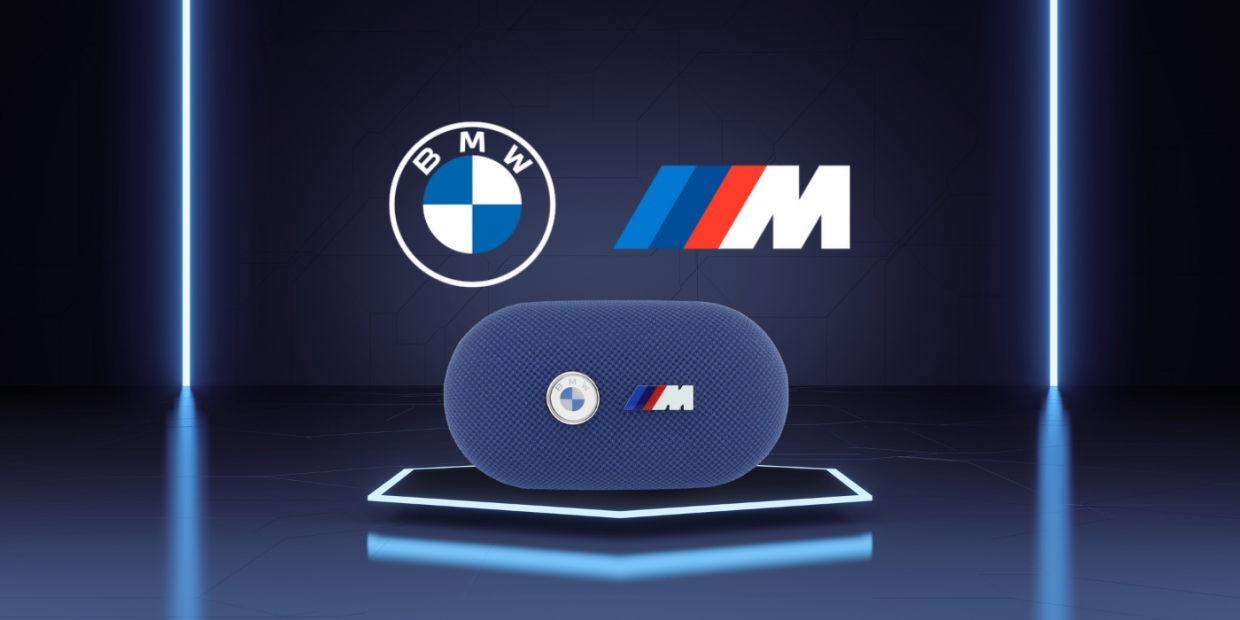 Casti wireless TWS BMW Metal Logo, ENC, Bluetooth 5.3, 380 mAh, USB-C, IPX5, Albastru 1 Lerato.ro
