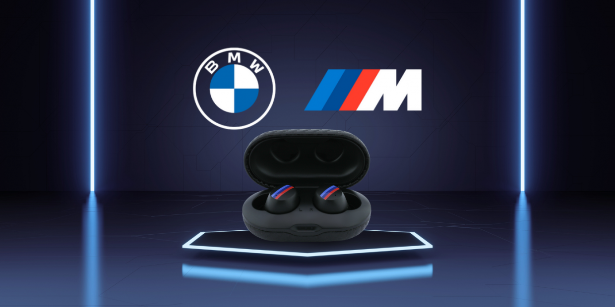 Casti wireless TWS BMW Metal Logo, ENC, Bluetooth 5.3, 380 mAh, USB-C, IPX5, Negru 1 Lerato.ro