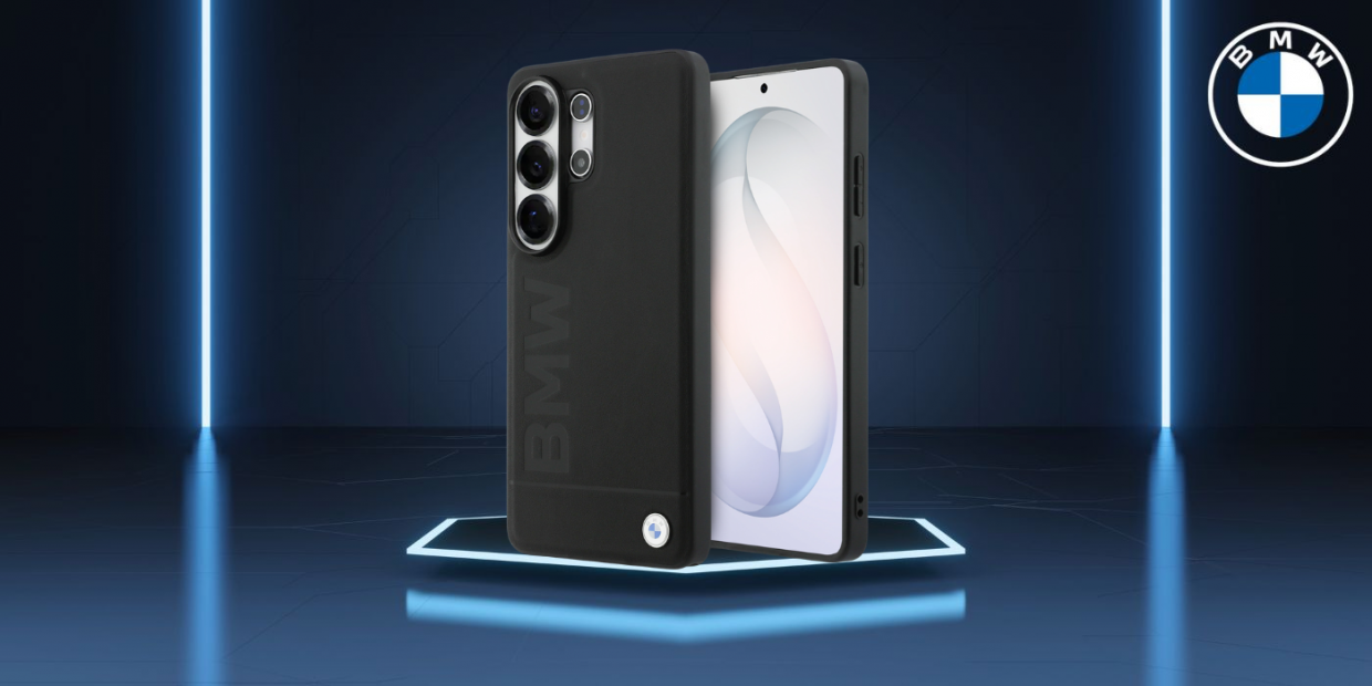 Husa BMW Leather Hot Stamp cu MagSafe compatibila cu Samsung Galaxy S26 Ultra, Negru 1 Lerato.ro