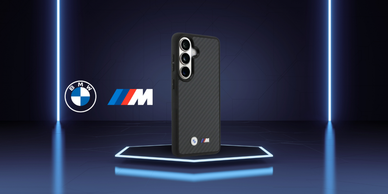 Husa BMW M Kevlar Logo cu MagSafe compatibila cu Samsung Galaxy S26, Negru 1 Lerato.ro