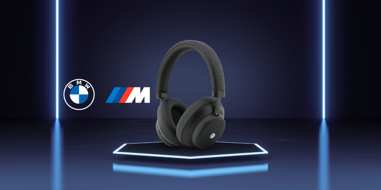 Casti wireless BMW Metal Logo MK, ENC, Bluetooth 5.4, 700mAh, Autonomie 70h, USB-C, Negru 1 Lerato.ro