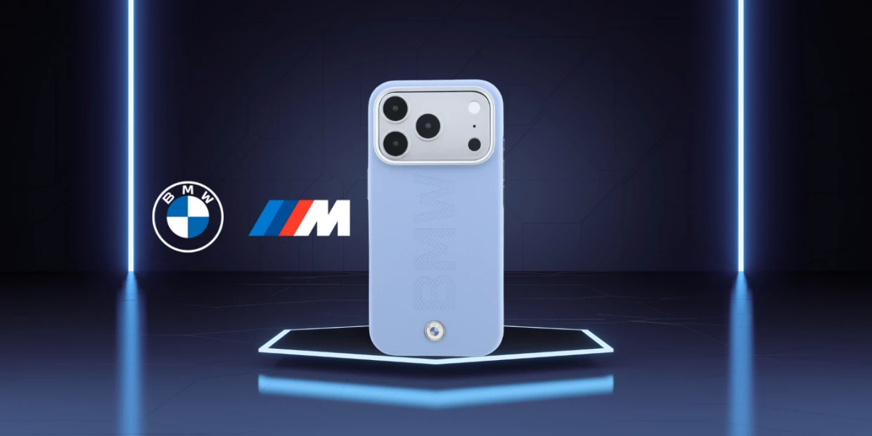 Husa BMW Sign Centered Deboss cu MagSafe compatibila cu iPhone 18 Pro / 17 Pro, Albastru 1 Lerato.ro