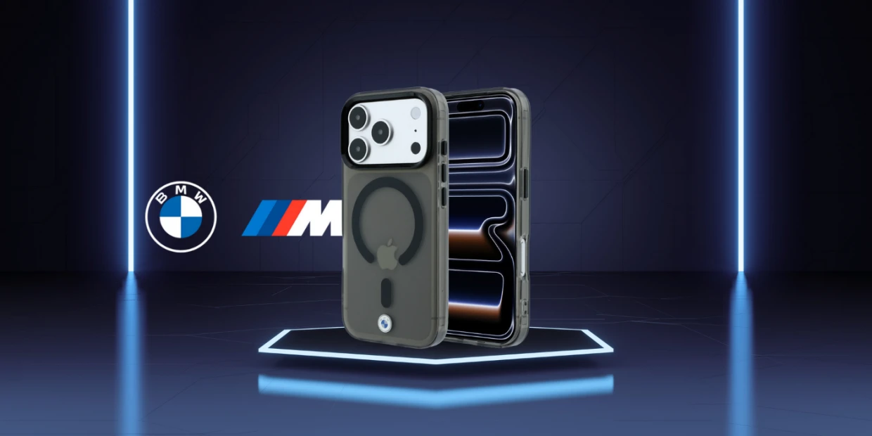 Husa BMW Sign Frosted IML Metal Logo cu MagSafe compatibila cu iPhone 18 Pro / 17 Pro, Negru 1 Lerato.ro