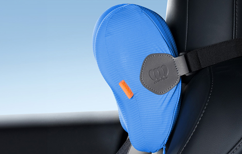 Perna auto tetiera Baseus ComfortRide Cooling Headrest, 450g, Albastru 1 Lerato.ro