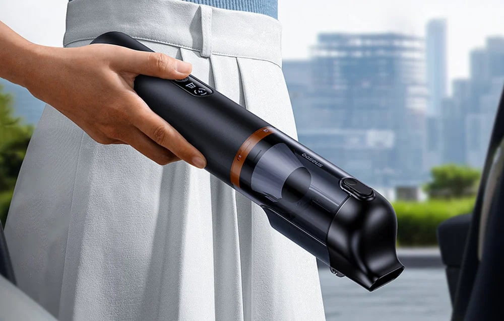 Aspirator wireless Baseus A5 Air, 12000Pa, 65dB, 90W, USB-C, Accesorii incluse, Negru 1 Lerato.ro