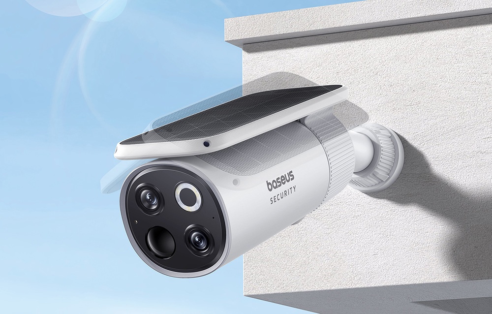 Camera de supraveghere Baseus S1 Pro Dual, Exterior, 3K, Aplicatie dedicata, Alb 1 Lerato.ro