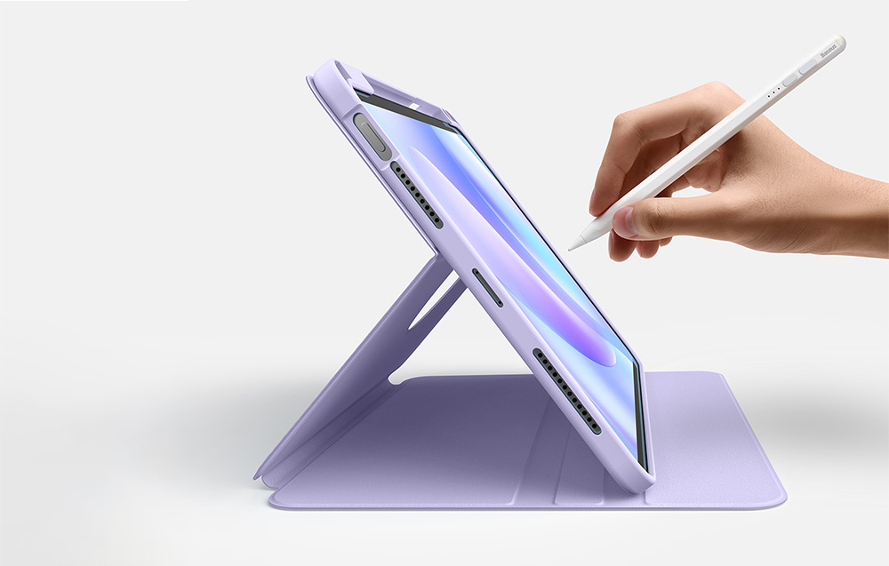 Husa magnetica Baseus Minimalist compatibila cu iPad Pro 11 inch / iPad Air 4 / iPad Air 5 10.9 inch, Mov 1 Lerato.ro