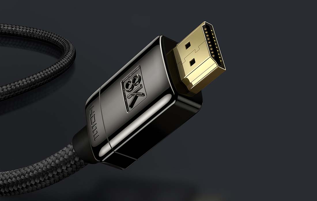Cablu video Baseus High Definition V2, HDMI 2.1 tata - HDMI 2.1 tata, 8K, 60Hz, 48Gbps, 3D, HDR, 1m, Negru 1 Lerato.ro